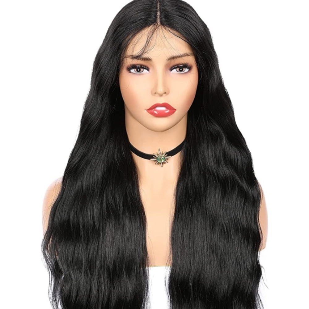 28inch Natural Black Lace Front Wig